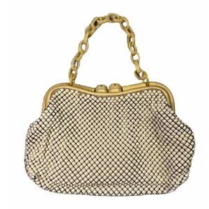 Whiting and Davis Vintage Purse Alumesh w/ Chain Link Bakelite Handle Closure